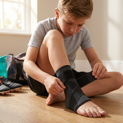 Kintex Youth Heel Support Sleeve - Compression Relief for Active Kids